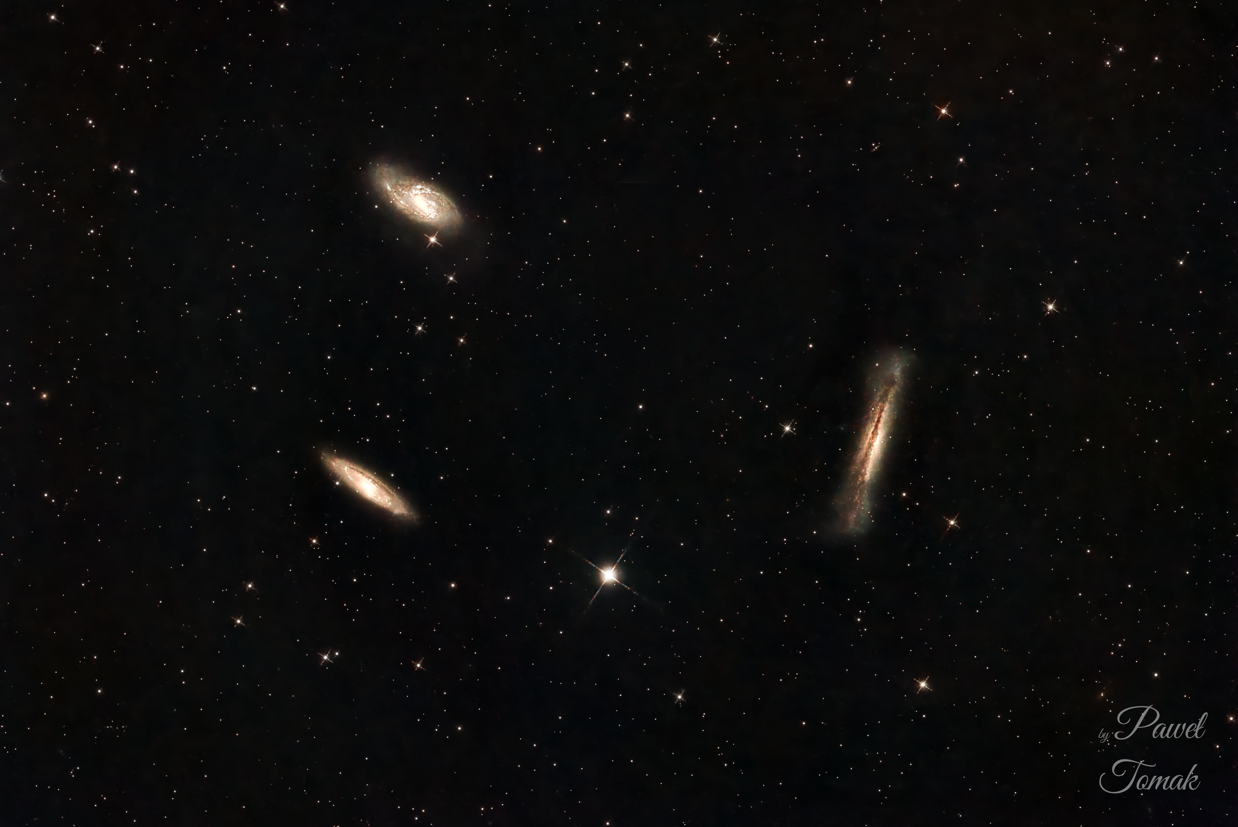Featured image of post Tryplet Lwa — M65, M66 i NGC 3628